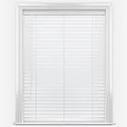 Premier Piano Gloss White Wooden Venetian Blind