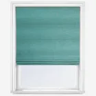 Glimmer Teal Roman Blind