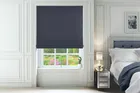 Assisi Navy - Luxury Plain Weave Roman Blind