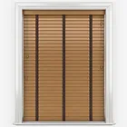 Opulence Light Oak With Cocoa Tapes Wooden Venetian Blind
