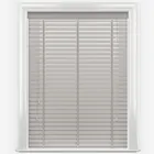 Lusso Bright Light Grey With Tapes Wooden Venetian Blind