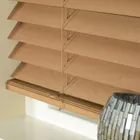 50mm Basswood Wooden Venetian Made To Measure Blind Pecan