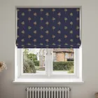 Sara Miller Small Palm Tree Navy Blinds Uk