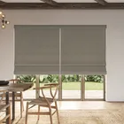 Ante Decor Lusso No Joins Blackout Made To Measure Roman Blind Parchment