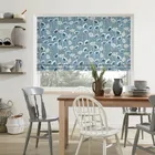 Clare Indigo Roman Blinds