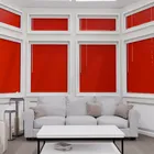 Perfect Fit No Drill Metal Blind - Brick - 25mm