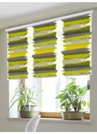 Painterly Stripe Chartreuse Roller Blind