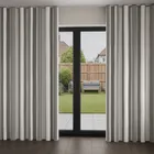 Laura Ashley Lille Stripe Steel Wave Curtain Blinds Uk