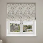 Laura Ashley Foscot Damask Crimson Red No Drill Blinds Uk