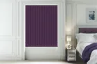 Alpha Blackout Purple - Fire Retardant & Moisture Resistant Blackout Vertical Blind