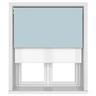 Tradechoice Blackout Light Blue Motorised Double Roller Blind