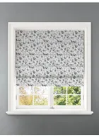 Lunaria Seafoam Leaf Pattern Roman Blind