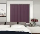 Bedtime Aubergine Vertical Blind