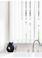 White Waterproof 89mm Vertical Blind