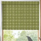 Orla Kiely Textured Flower Blackout Made To Measure Roller Blind Olive