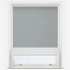 Supreme Blackout Storm Grey & White Double Roller Blind