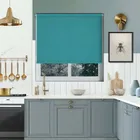 Luxe Teal Cordless Roller Blind