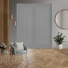 Ribbon Solar Pewter Vertical Blind