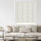 50mm White Oak & Mist Faux Wood Blinds