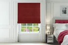 Etna Crimson - Basketweave Roman Blind
