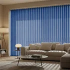 Atlantex Dark Blue Flame Retardant Vertical Blinds