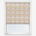 Afro Deco Blush & Olive Roman Blind