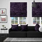 Eb Chenille Purple Roman Blind