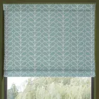 Orla Kiely Linear Stem Made To Measure Roman Blind Aqua