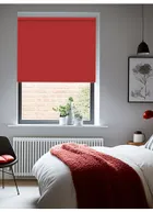 True Red Blackout Thermal Roller Blind