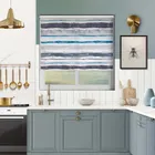 Brushstroke Indigo Cordless Roller Blind