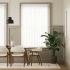 Diamond Mosaic White Vertical Blind