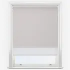 Supreme Blackout Pebble Grey & Sunvue White Double Roller Blind