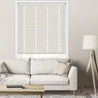 35mm Alabaster & Chalk Faux Wood Blinds