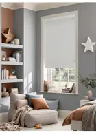 Daisy White Blackout Roller Blind