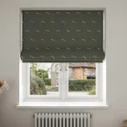 Sophie Allport Foxes Forest Green No Drill Blinds Uk