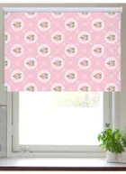 Tea Table Pink Roller Blind