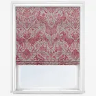 Forest Trail Raspberry Roman Blind