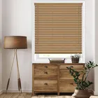 50mm Natural Oak Faux Wood Blinds