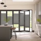 Bifold Adapt Duoluxe Anchor Grey Pleated Blind