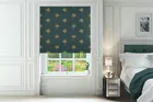 Sara Miller Small Palm Trees Forest Green - Designer Roman Blind