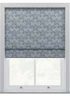Laura Ashley Musica Velvet Dusky Seaspray Roman Blind