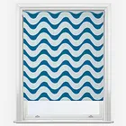 Sonova Studio Conga Wave Airforce Blue Roller Blind