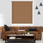 50mm Warm Oak Faux Wood Blinds