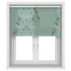 Sara Miller Peacock Filigree Sage Green Motorised