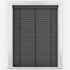 Dalby Graphite Grey With Jet Tapes Wooden Venetian Blind