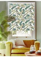 Venezuela Verdant On Linen Blackout Roller Blind