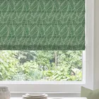 Ante Decor Lille Woven Made To Measure Roman Blind Green