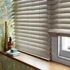 Greige Faux Wooden Venetian Blinds
