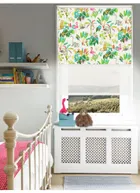 Blackout Jungle Jamboree Natural And Sheer White Double Roller Blind