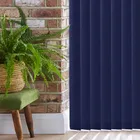 Palette Fr Dark Blue Flame Retardant Vertical Blinds